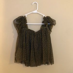 Urban Outfitters Cropped Off the Shoulder Shirt